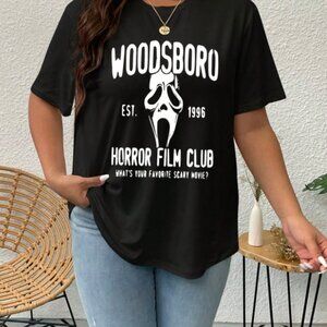 Woodsboro Horror Movie Club T-Shirt, Ghostface T-Shirt, Woodsboro Horror Club